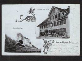 Schinznach - Dorf , Gasthaus zum Bären , gel. 1908