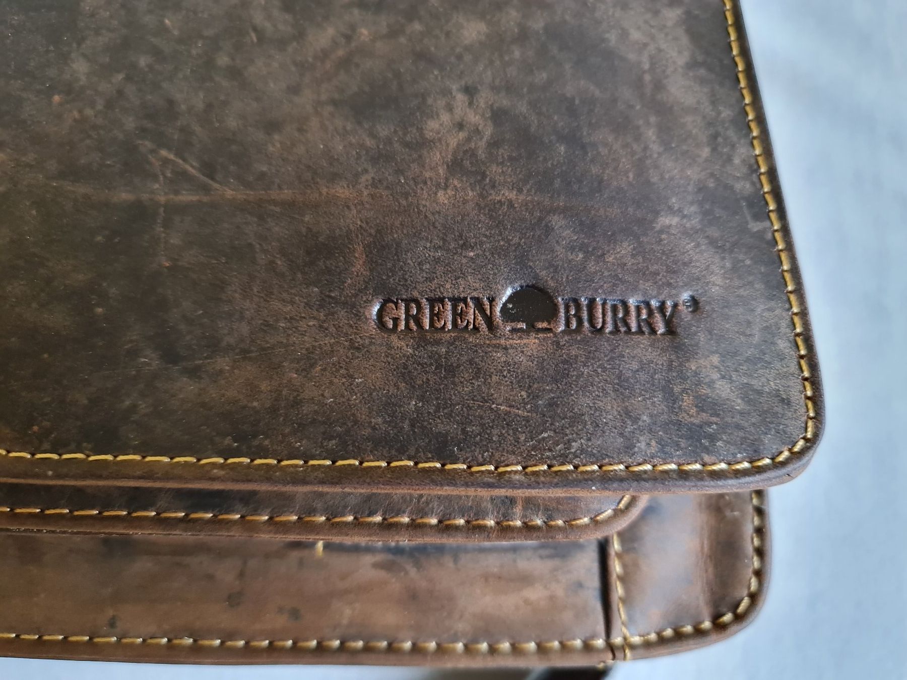 Borse: Green Burry Echtleder Umhängetasche – Usato da Embrach venduto da Ta89 1