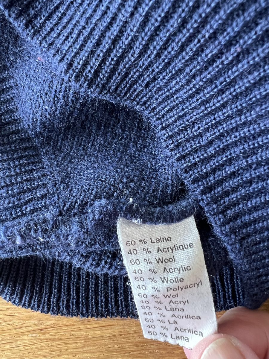 Lacoste Maglioni & Felpe: Lacoste-Herrenpullover Grösse 8, dunkelblau – Usato da Wolfwil venduto da Poulet60 3