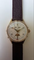 Automatik Mondphase Uhr 693 Felsa Werk Vergoldet selten 