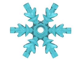 5x Lego Eiskristall 4x4 blau NEU