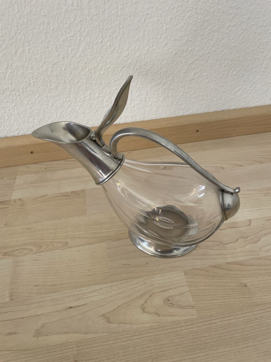 Caraffe: Karaffe Bossert Zinn Weindekanter – Usato da Basel venduto da Design-und-Allerlei 1