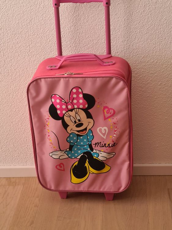 Disney Minnie Mouse Kinderkoffer Trolley mit 2 Rollen und geräumigem Hauptfach