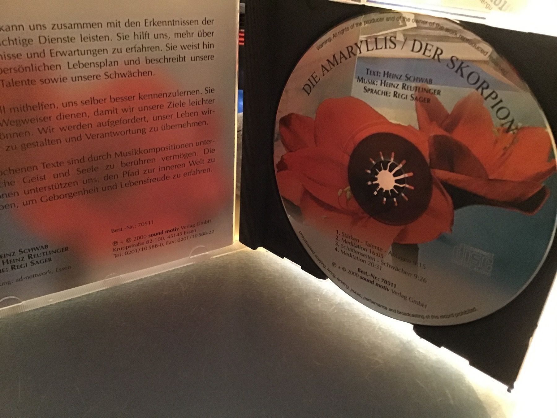 CD: Der Skorpion  24.10. - 22.11. – Usato da Thierachern venduto da sweden08 2