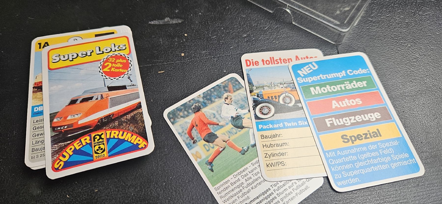 Spiele: Quartett Super Loks, FX Schmid 1984 – Gebraucht aus Belp von Ginus85 1