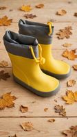 Kinder Gummistiefel gelb grau Grösse 21/ ungetragen