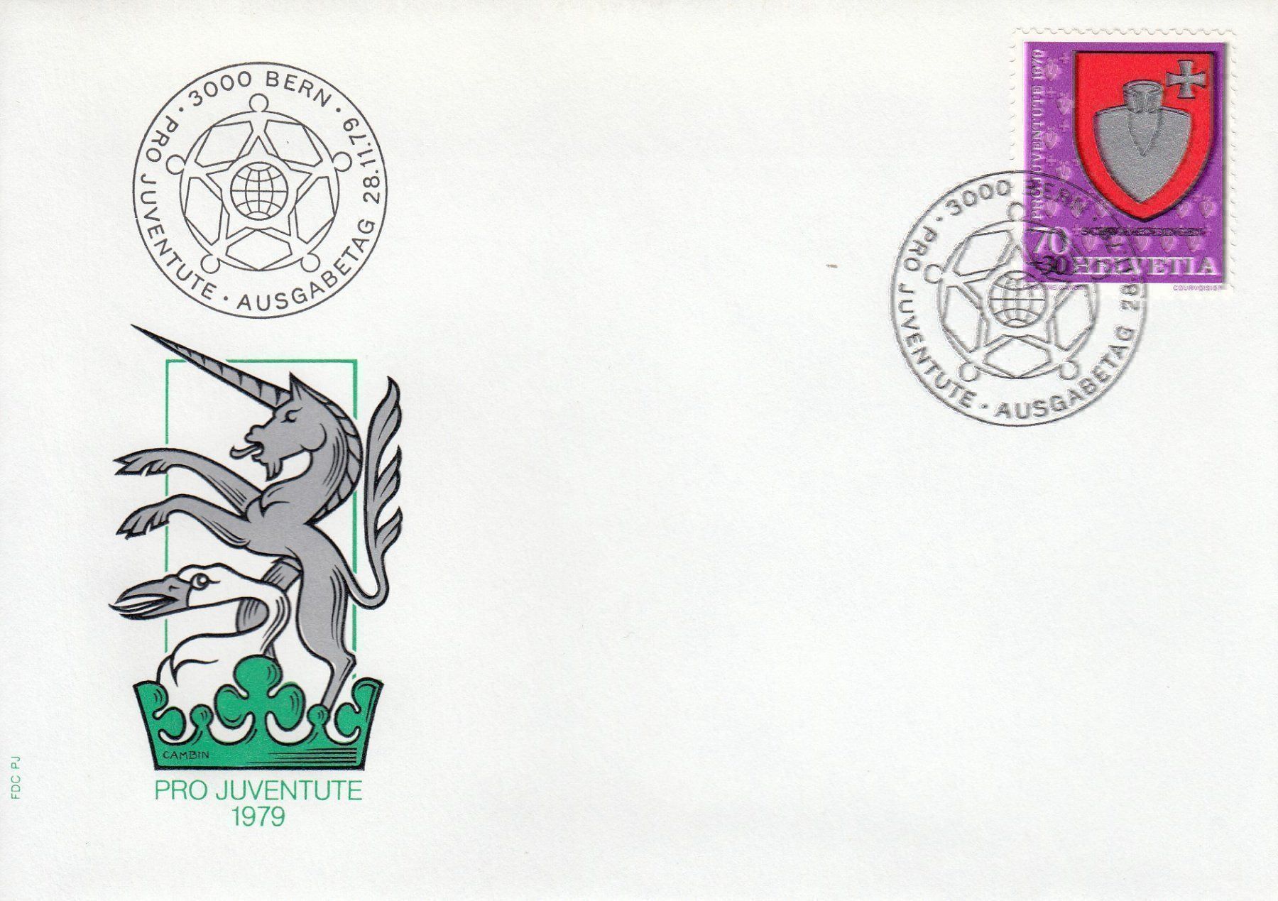 Tutti i francobolli: 1979 Pro Juventute 4 FDC – Usato da Spreitenbach venduto da Mustang_1105 2