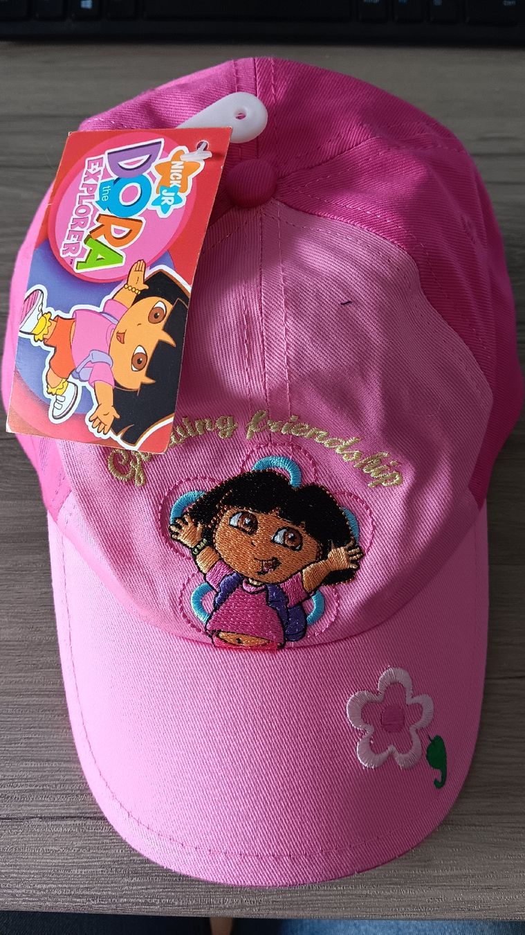 Sonstige Jungenkleidung: Casquette rose Dora L'Exploratrice brodée NEUVE – Neu und originalverpackt aus Ferlens VD von sunshine321