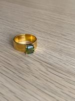 Saphir Ring, 925 vergoldet