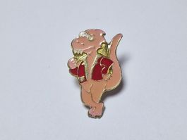 Dinosaurier mit Jacke Pin Vintage