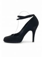 Pedro Garcia Suede Ankle Strap Plateau Pump EU 38 Schwarz