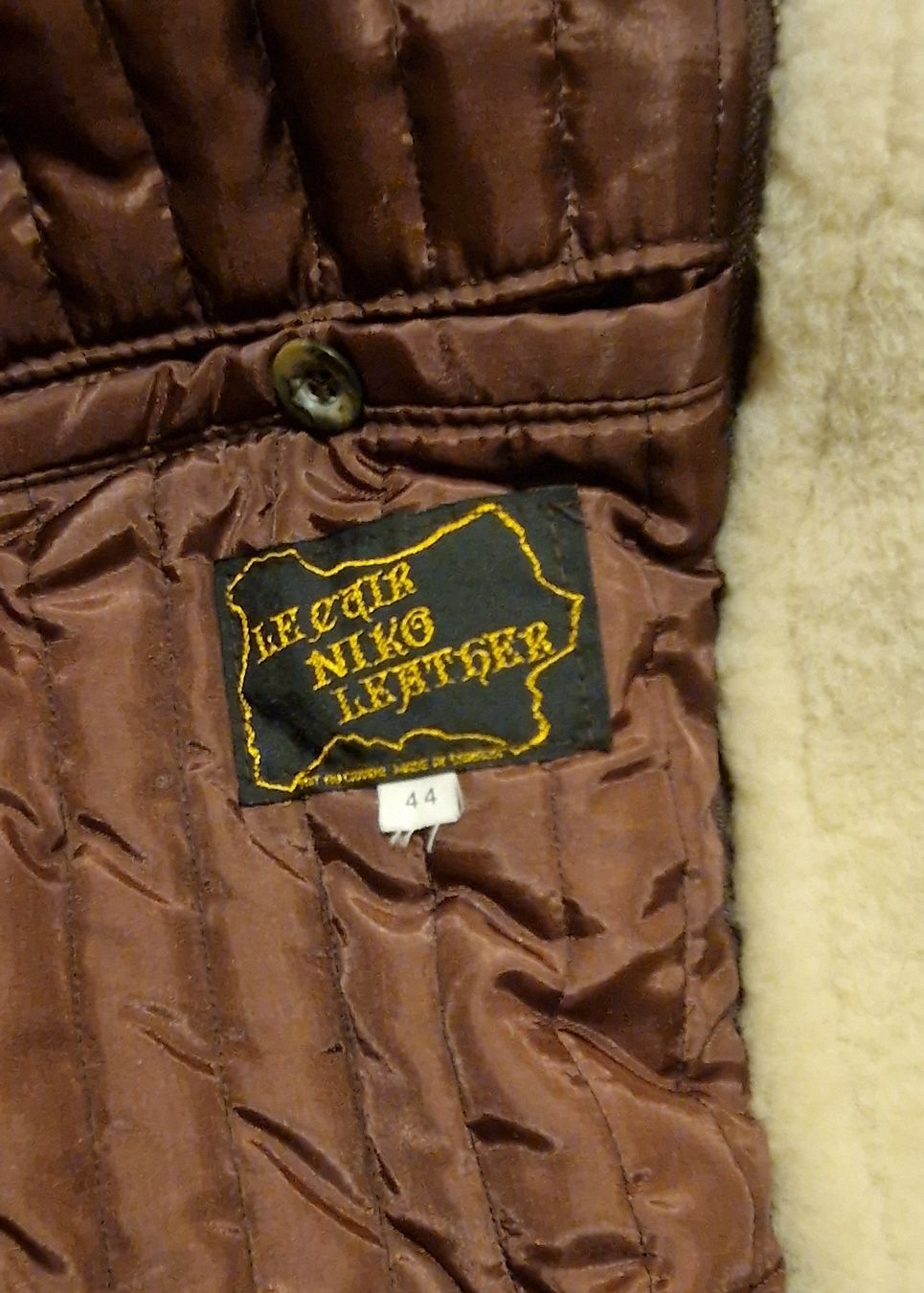 Jacken: Braune Vintage Lammfell Lederjacke, Gr. 44 – Gebraucht aus Andermatt von nin_ks9v 3