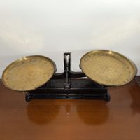 Antique Brass Balance Scale - Vintage Charm for Your Home