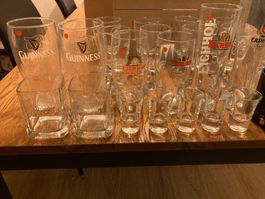 Trinkgläser diverse Grössen und Marken