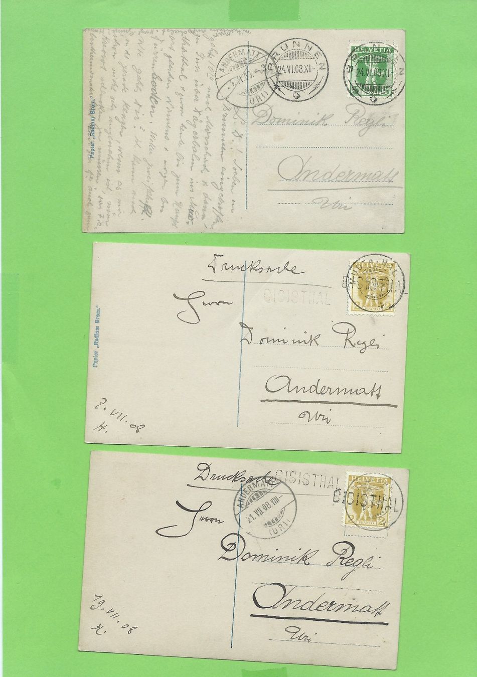 Cartoline postali: 9 seltene Ansichtskarten "Tosca" Anfang 1900 – Usato da Zürich venduto da t24_de 3