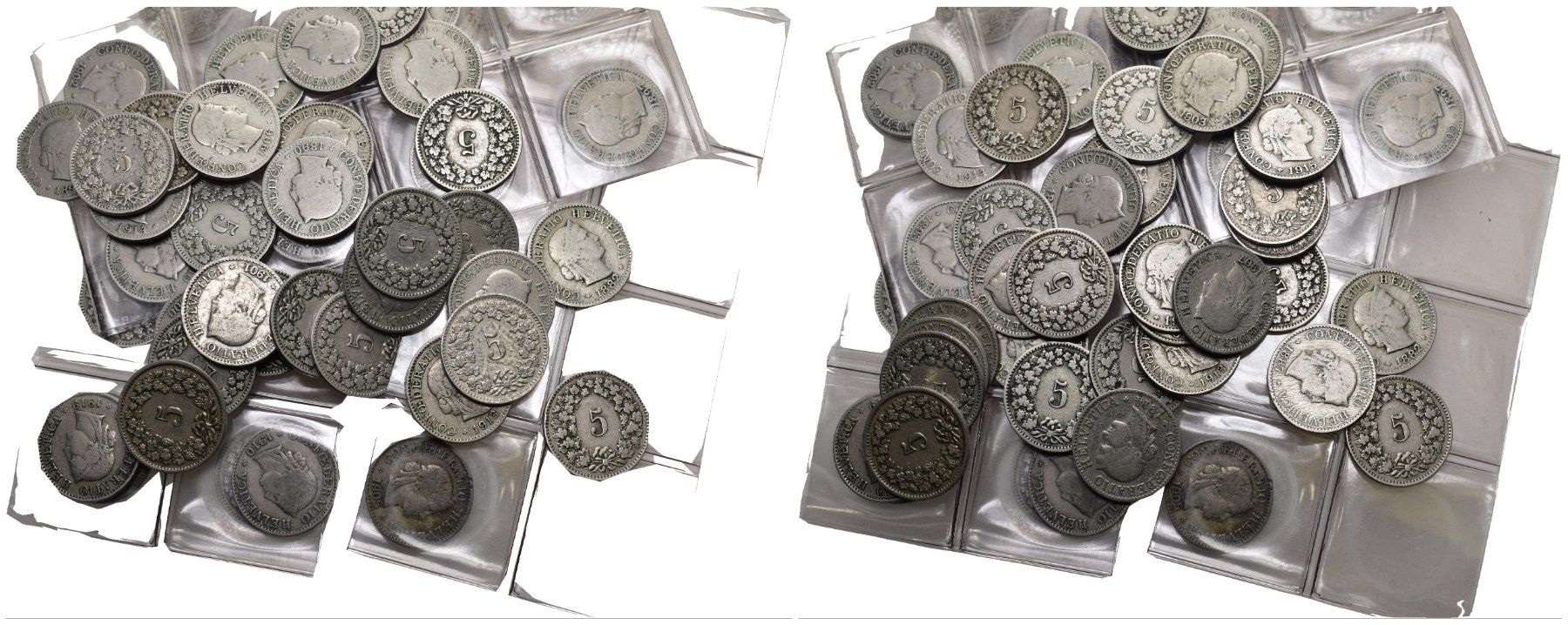 Alle Münzen: Schweiz 5 Rappen Lot – Gebraucht aus Bern von numismatictops
