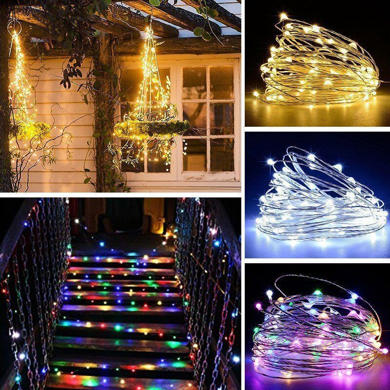 Ghirlande e barre luminose: 10M Led Draht String mit Fernbedienung 8 modus – Nuovo e nell'imballaggio originale da Uerkheim venduto da Kaufoption 1