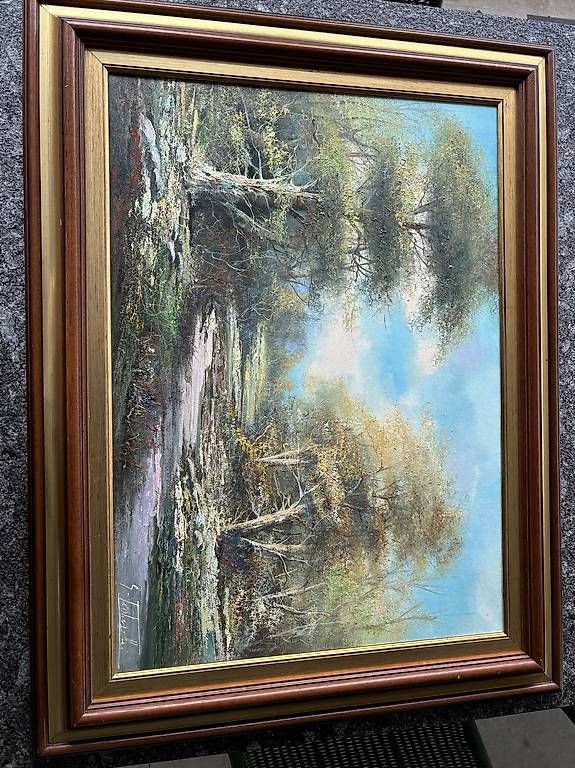 Foto & Immagini: Bild antik mit Holzrahmen  – Usato da Staufen venduto da mice99