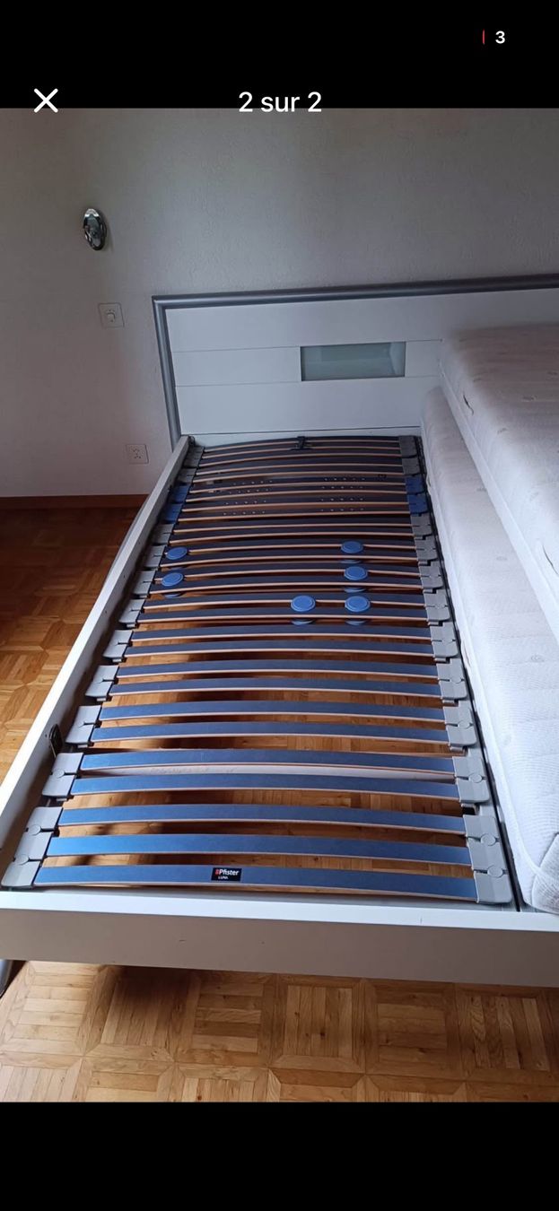 Betten: Lit 180x200 avec sommier – Gebraucht aus Vuadens von xav_x2t8 1