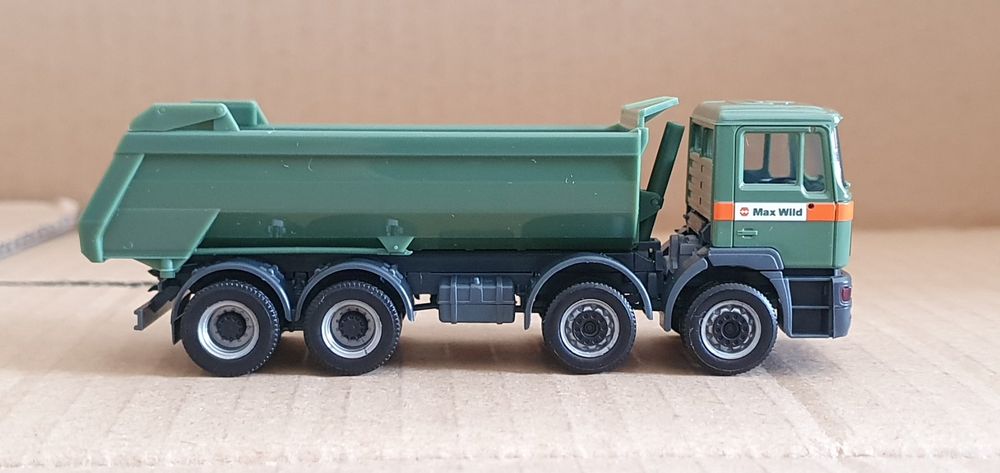 HERPA. MAN F 2000 8X4. 1:87. CH. MAX WLLD TRANSPORTS.WILD. (Neu und ...