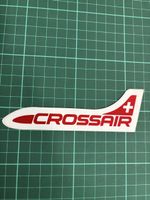 Originaler Vintage-Aufkleber von Crossair,  Sammlerstück