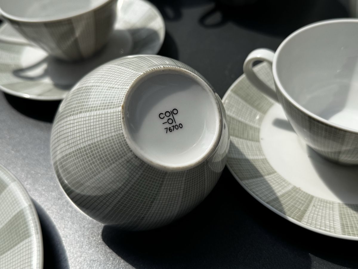 Geschirrsets: Midcentury Geschirr-Set, unbenutzt – Neu (gemäss Beschreibung) aus Basel von phf4058 2