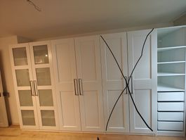 Kleiderschrank weiss IKEA PAX 201x58x250