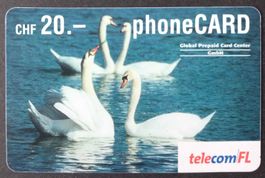 Taxcard Phonecard - Schwan-Paare - FL