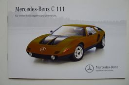 Mercedes-Benz C 111 Prospekt   sehr selten  NEU