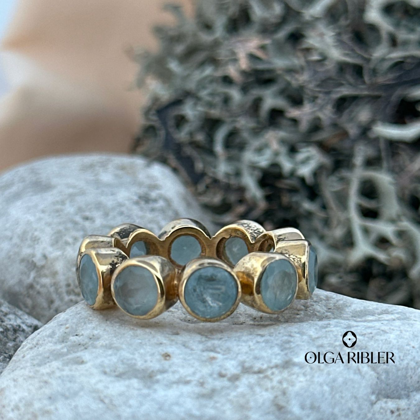 Olga Ribler Ringe: Memory Aquamarine Ring Silber Grösse 60 – Neu (gemäss Beschreibung) aus Luzern von Schmuckoutlet 2