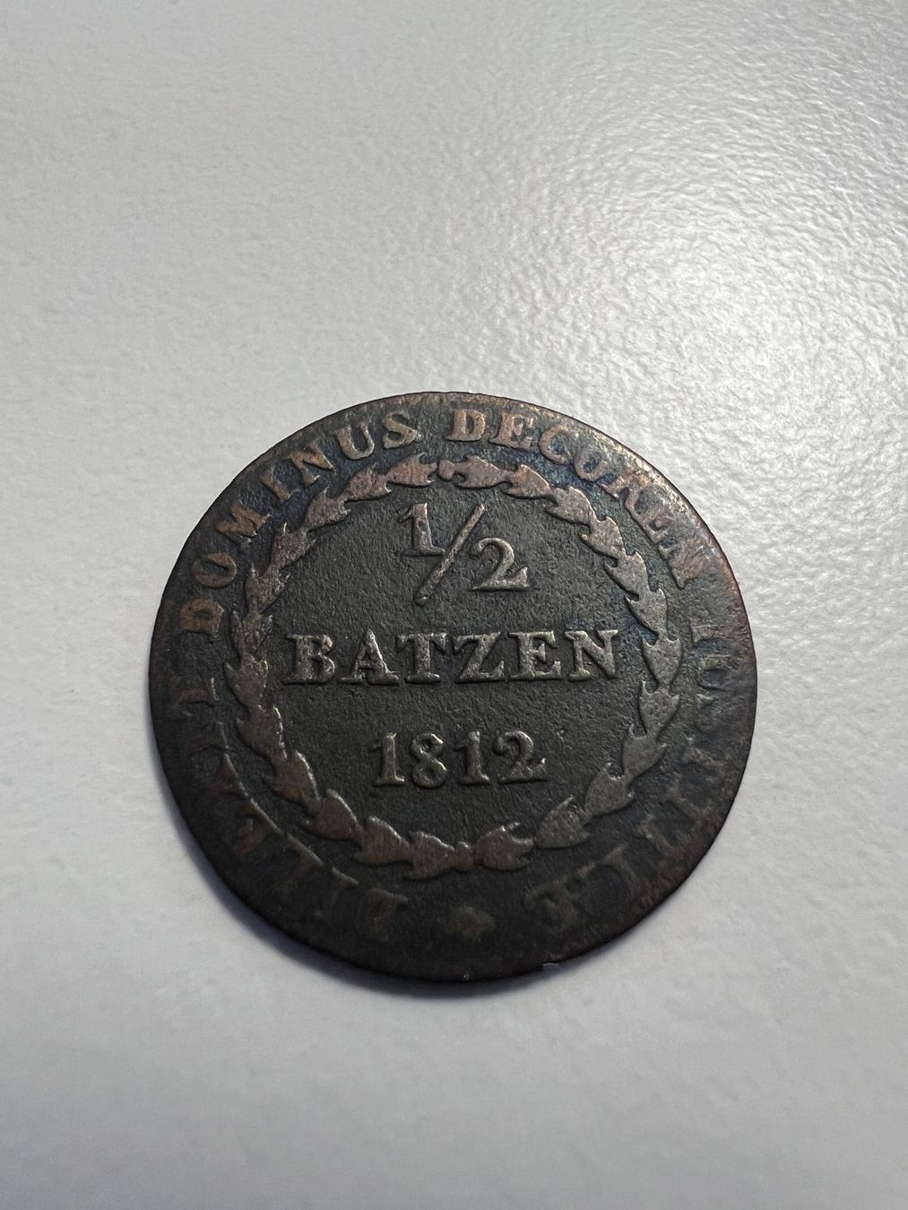 Tutti le monete: Obwalden: 1/2 Batzen 1812 – Usato da Schaffhausen venduto da schatzkiste69