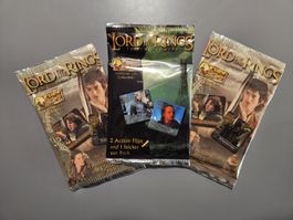 3x Herr der Ringe Action Flipz, ungeöffnete Packs, selten!