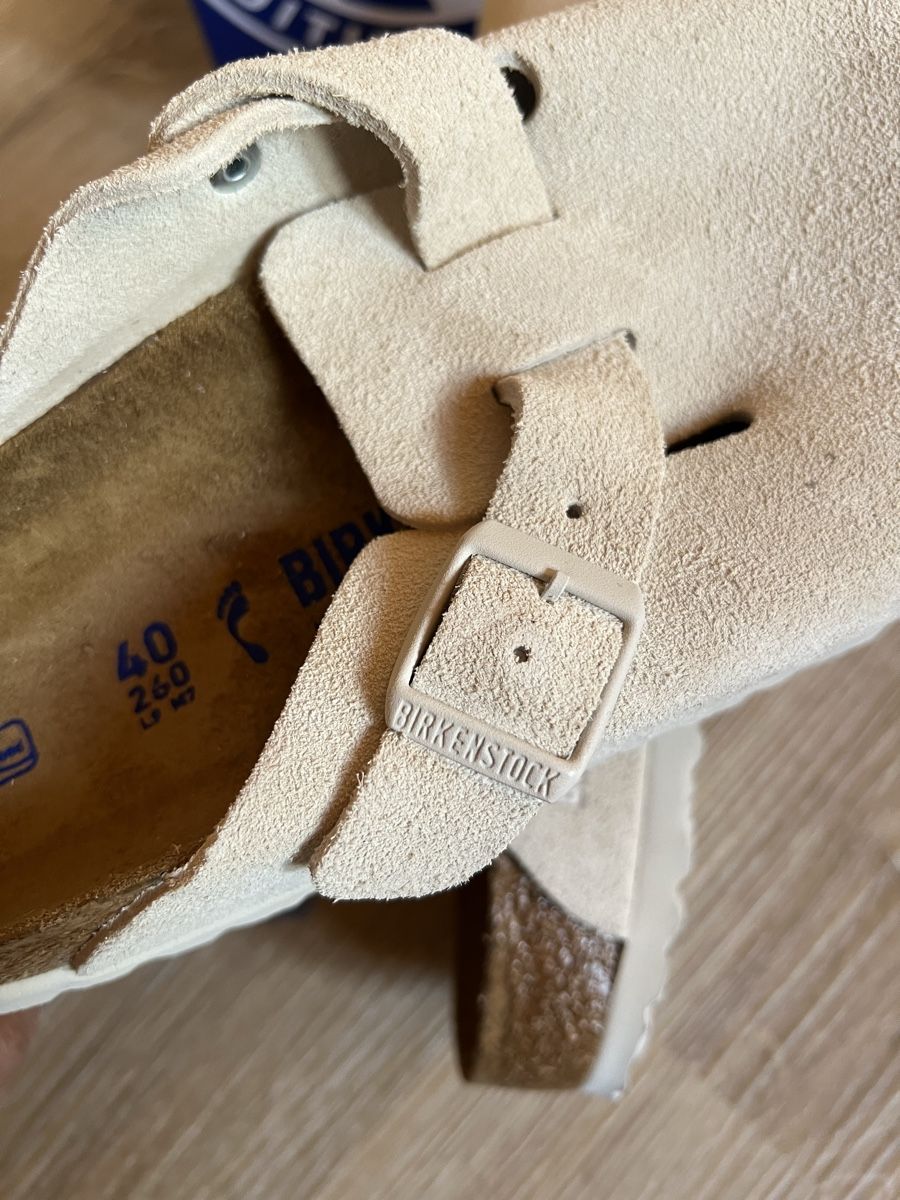 Birkenstock Scarpe da uomo: Birkenstock Boston Veloursleder Gr.40 – Nuovo e nell'imballaggio originale da Gurtnellen venduto da familie_mueller 2
