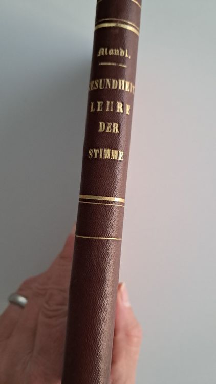 Livres: Antikes Buch "Die Gesundheitslehre der Stimme" 1876 – D'occasion à Uster par Paeti7 1