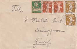 Dreifarbenfrankatur Tell + Tellknabe von ROOT nach Zürich