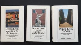 Donna Leon. Drei Kriminalromane Commissario Brunetti.