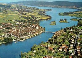 STEIN AM RHEIN Flugaufnahme mit Untersee