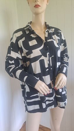 GINA BENOTTI y2k Bluse Hemdbluse S 36 38 Hemd