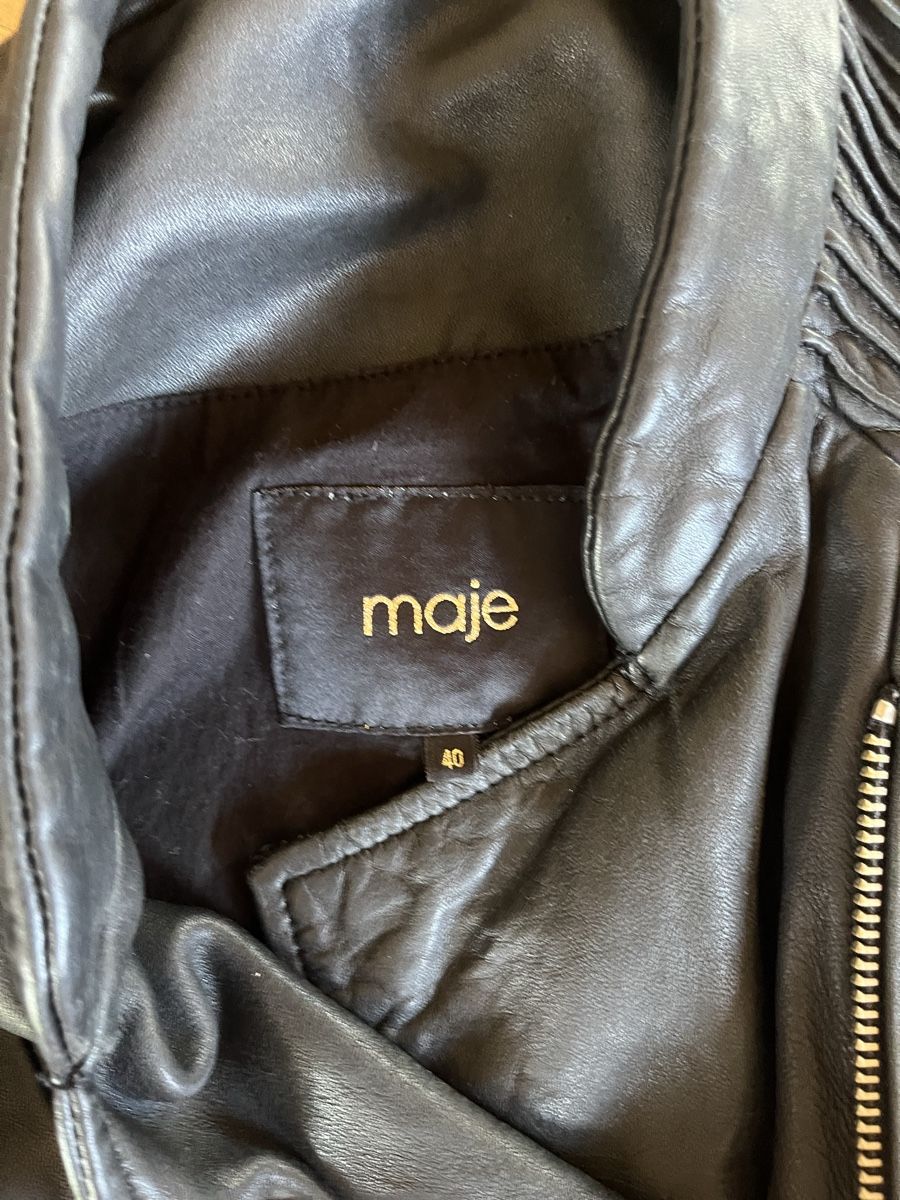 Maje Jacken: Maje Lederjacke schwarz Grösse 40  – Gebraucht aus Rümlang von fab_wct5 1