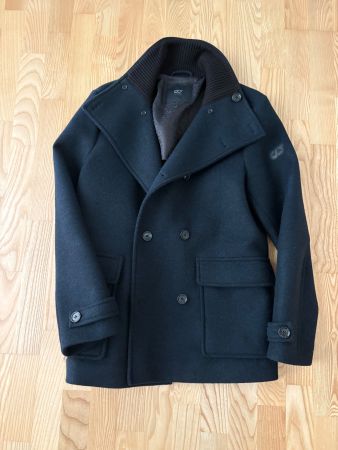 AlphaTauri Herren Kaban Wollmantel Dunkelblau Gr. M