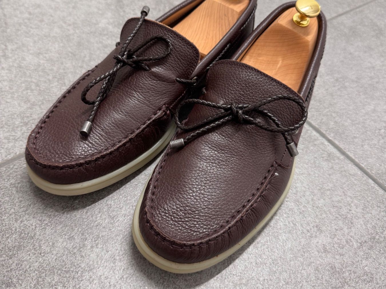 Hackett Scarpe da uomo: Hackett - JERRY COAST Bootsschuh - dark brown Loafer Slipper – Usato da Uitikon Waldegg venduto da Jim-Panse 3