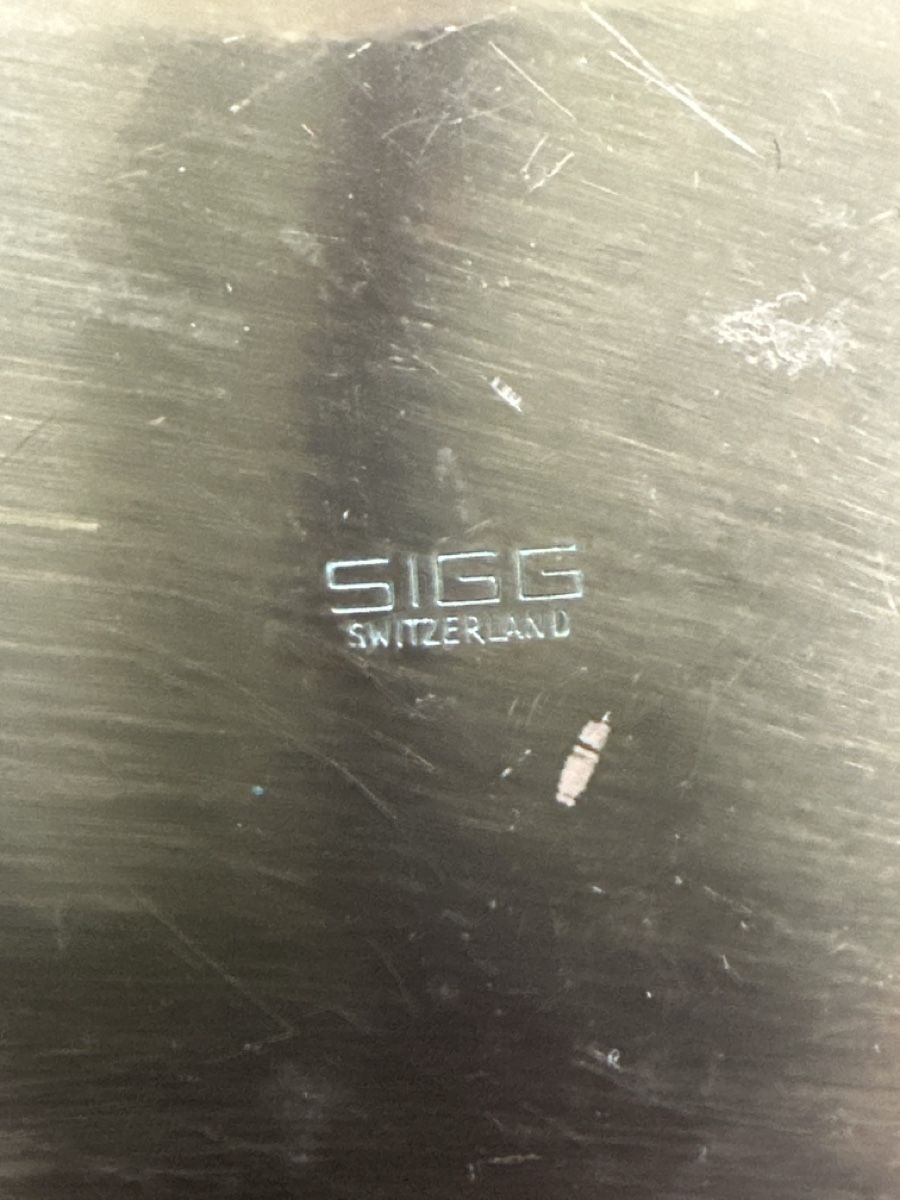 Sigg Pentole: Sigg Kupfer Saucen-Pfännchen  mit Rechaud  und Deckel – Usato da Zürich venduto da Chaeffeler 4