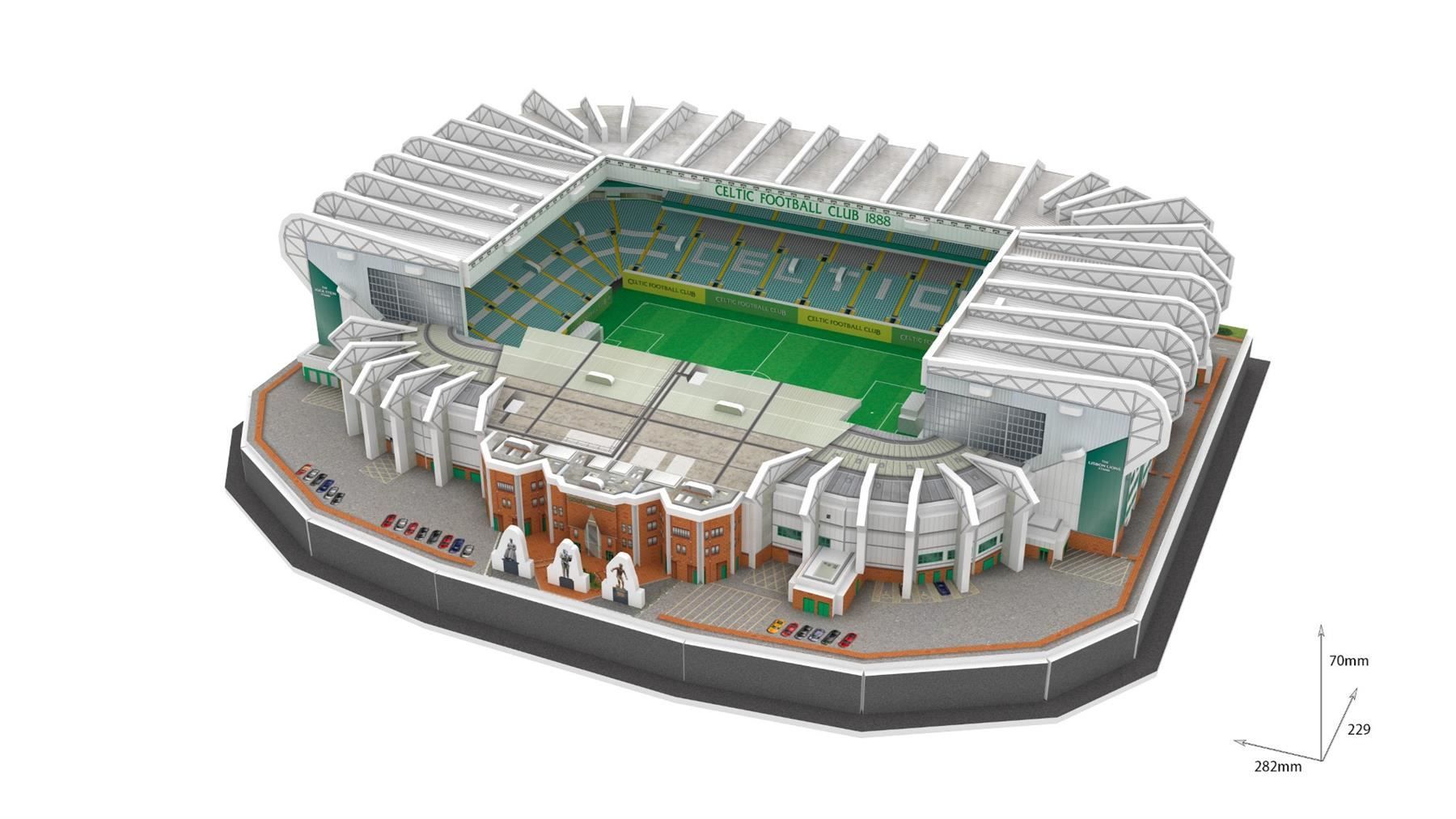 Puzzle: Celtic Glasgow Stadion 3D Puzzle – Nuovo e nell'imballaggio originale da Wil SG venduto da Football-Legends 2