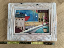 Original Malerei Kunst Laczo Agnes Holz bild