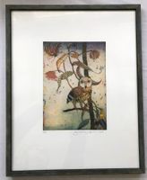 Jutta Votteler (*1959) - "Abendvogel" - Farbradierung - E.A.