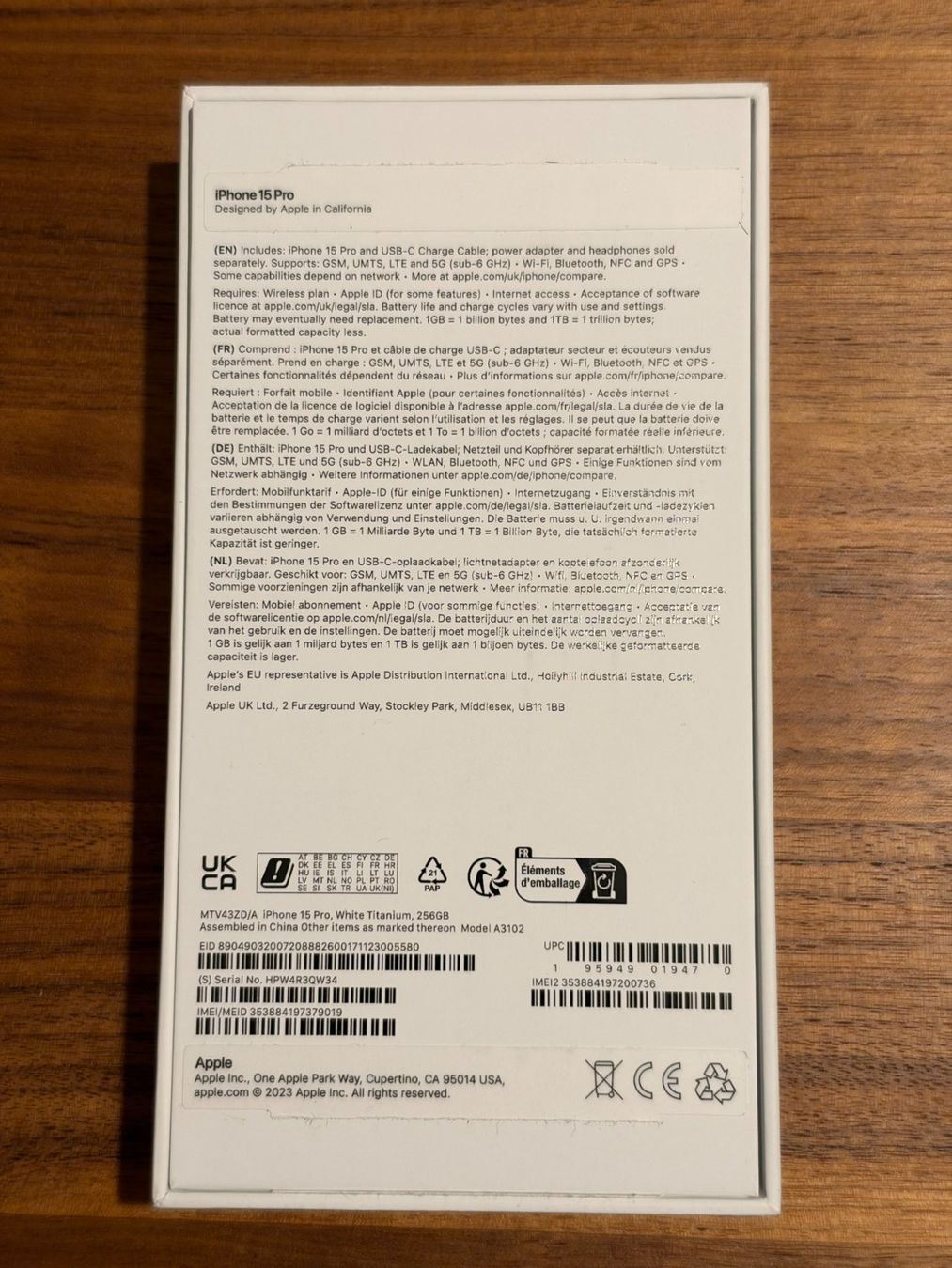 Apple Handys / Smartphones: iPhone 15 Pro, White Titanium, 256GB – Gebraucht aus Zürich von rbmsx 5