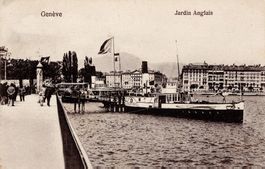 Major Davel Dampfer AK 1908 auf dem Genfer See