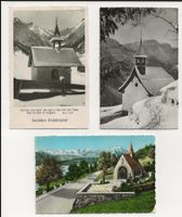 3 AK 1950/60 Bergkirchlein und Kapellen Deutschschweiz