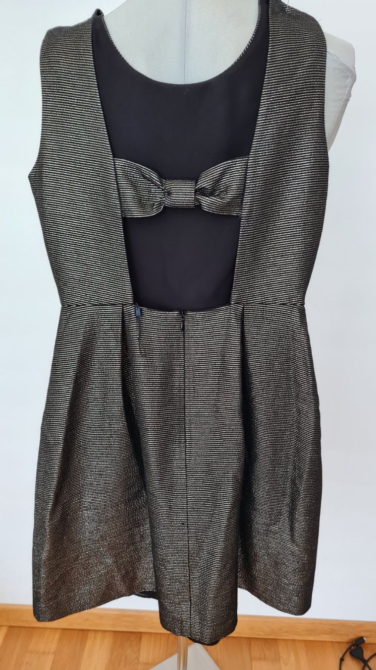 Claudie Pierlot Vestiti: Robe Claudie Pierlot taille 34 noire dorée – Usato da Payerne venduto da wardi11 3