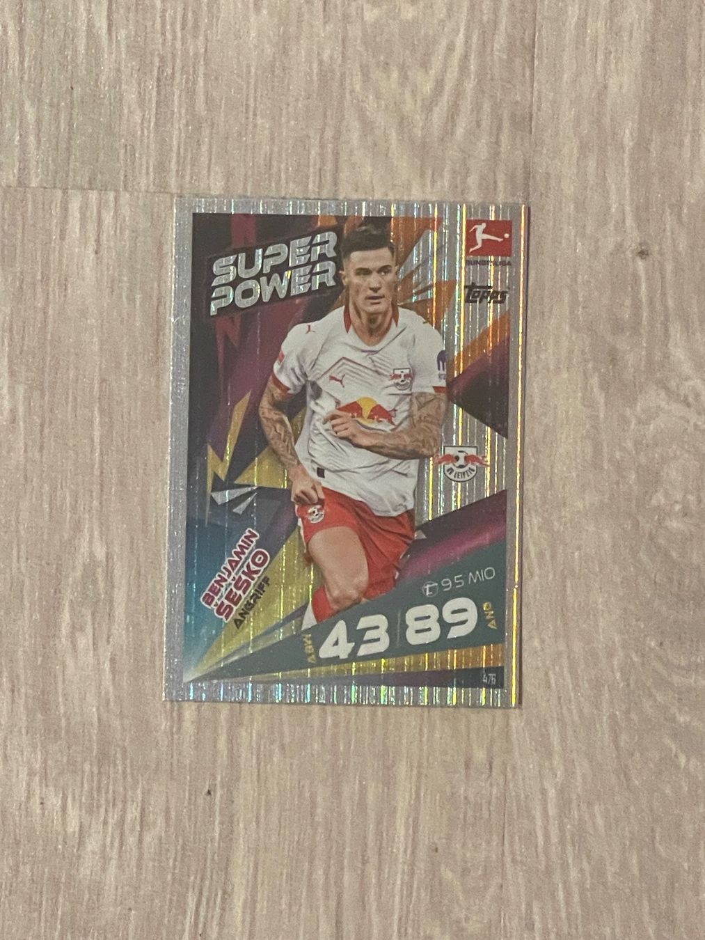 Topps Carte collezionabili: Topps Bundesliga Benjamin Sesko - RB Leipzig – Nuovo (secondo la descrizione) da Hombrechtikon venduto da GianneE